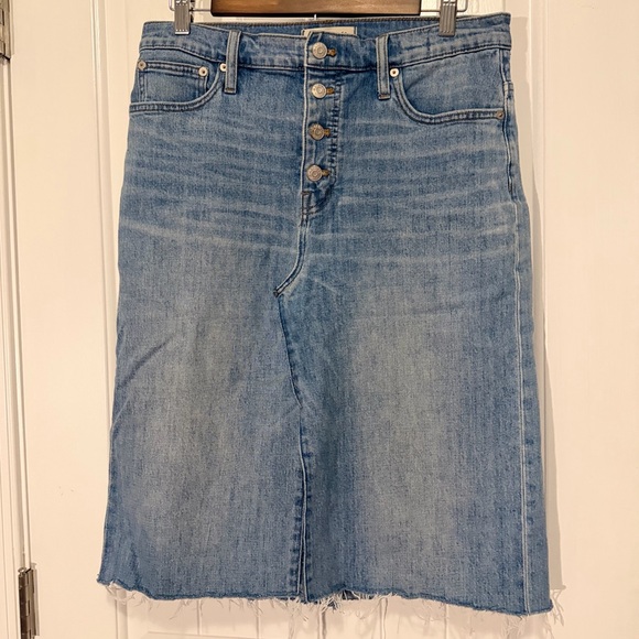 Madewell Dresses & Skirts - Madewell Blue Denim Skirt, size waist 30